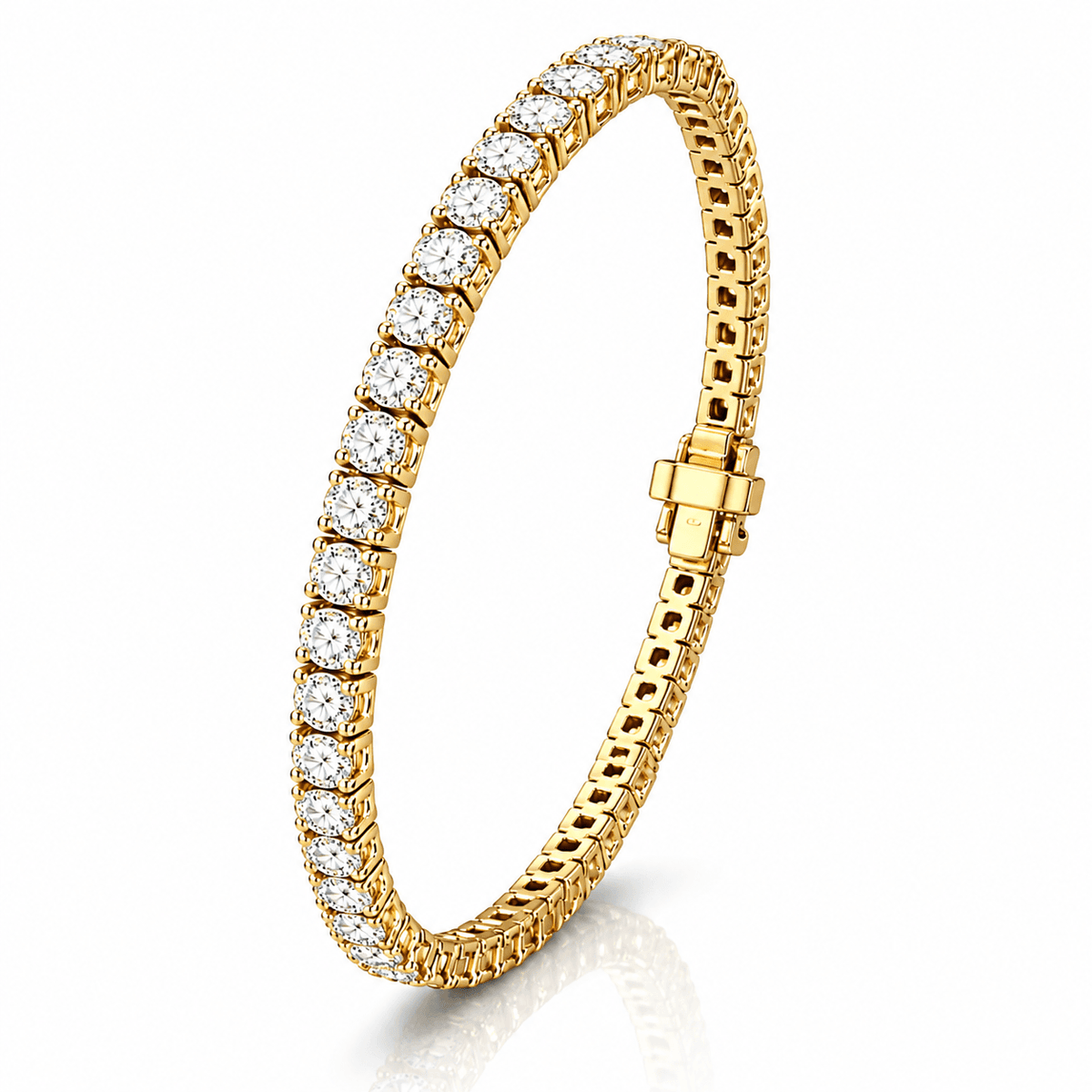 3.19 CTW Classic Lab-Grown Diamond Tennis Bracelet