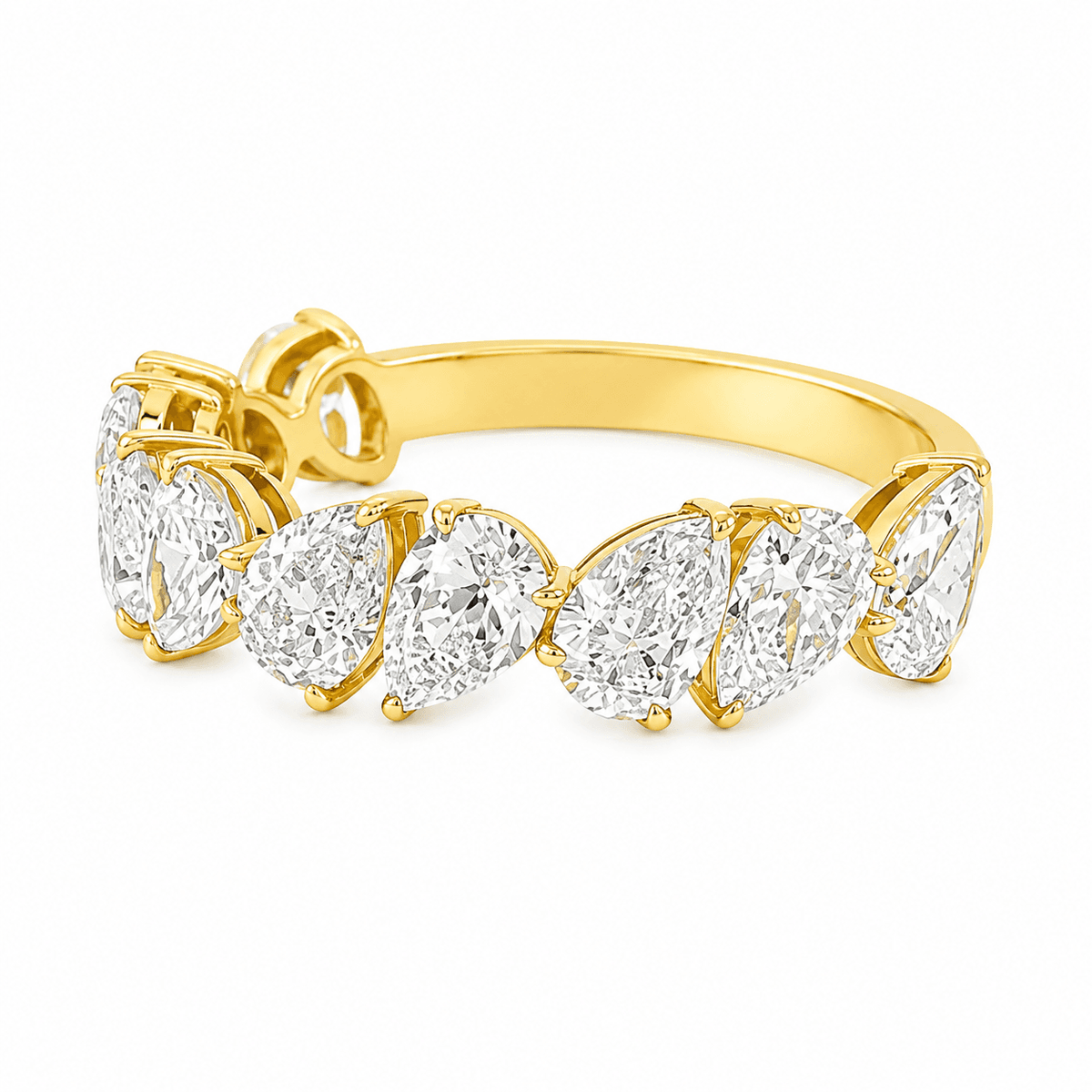 2-3/5 CT TW. Lab-Grown Diamond Wedding Band