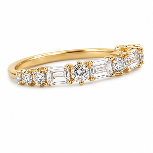 0.91 CT TW. Lab-Grown Diamond Wedding Band