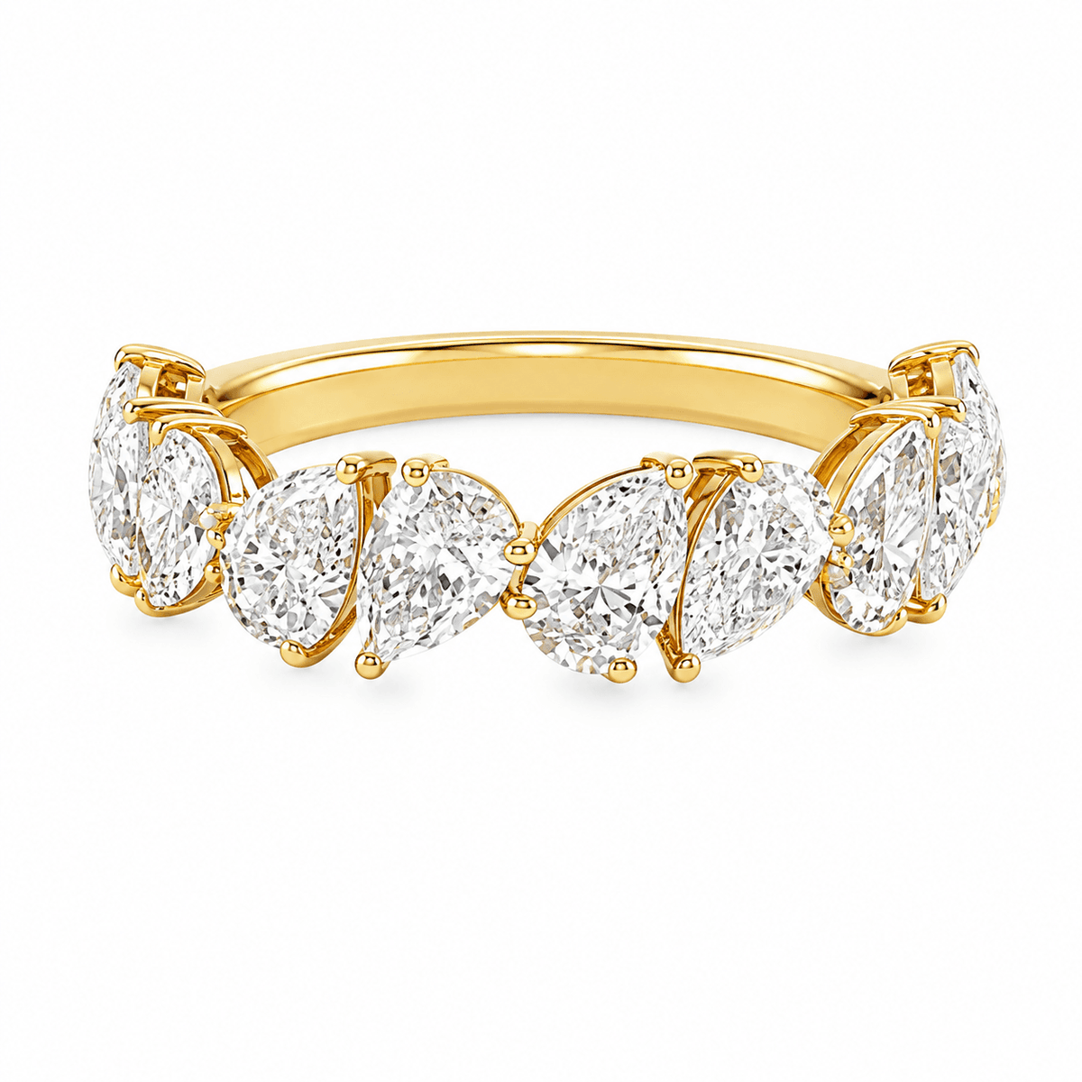 2-3/5 CT TW. Lab-Grown Diamond Wedding Band