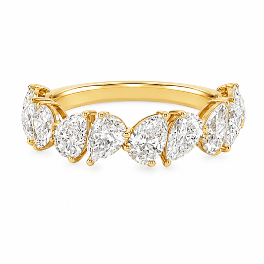 2-3/5 CT TW. Lab-Grown Diamond Wedding Band