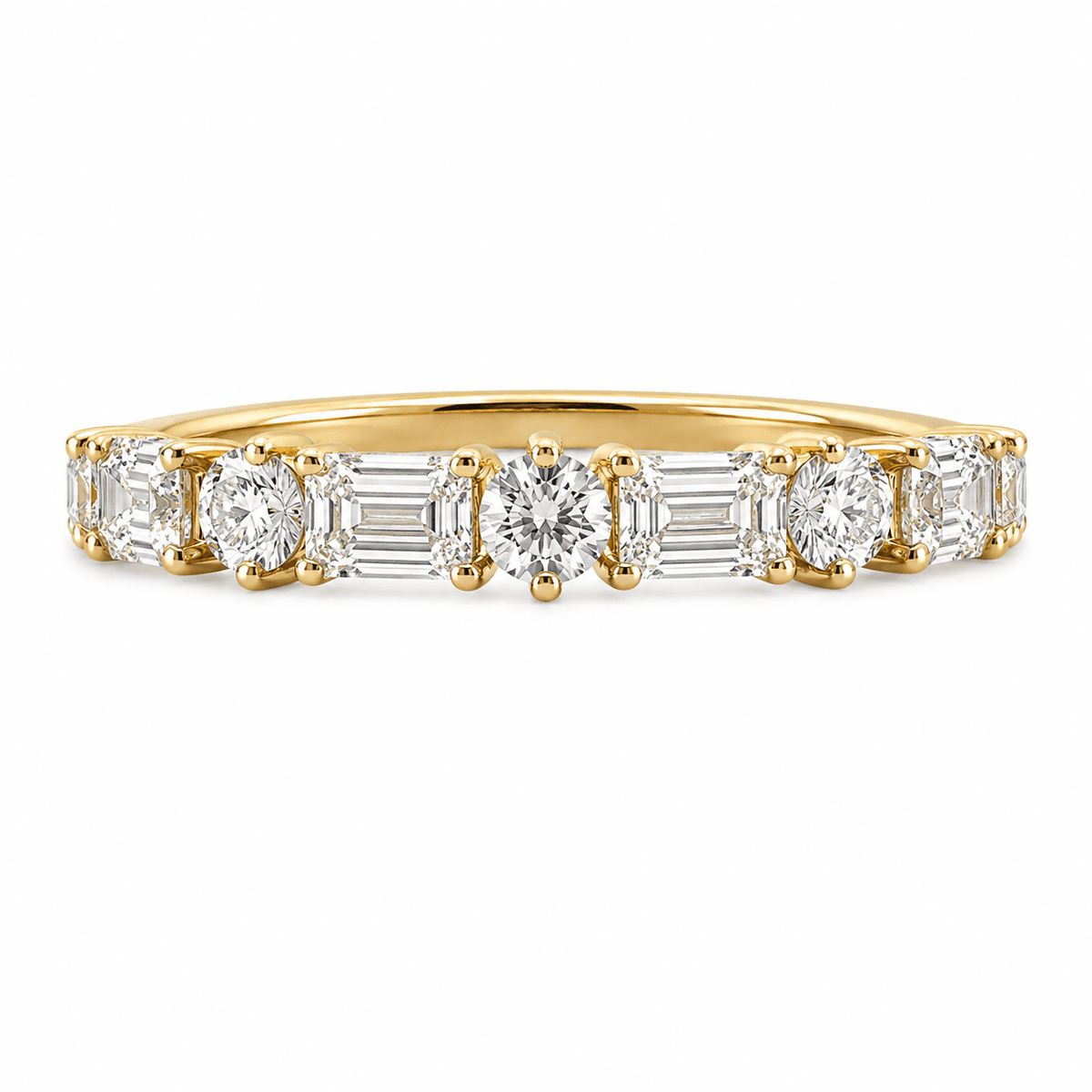 0.91 CT TW. Lab-Grown Diamond Wedding Band