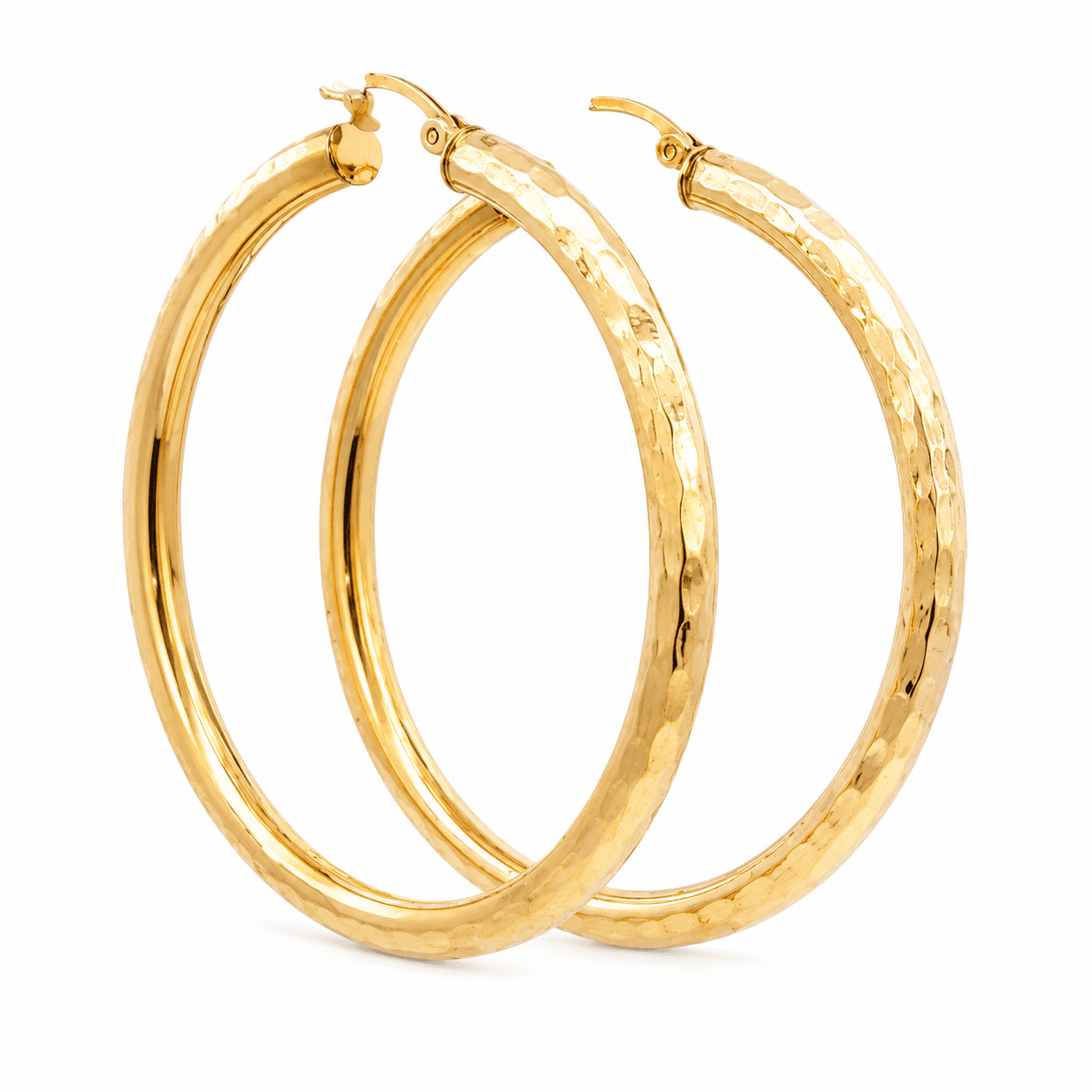 Large Tube Hoop Earrings