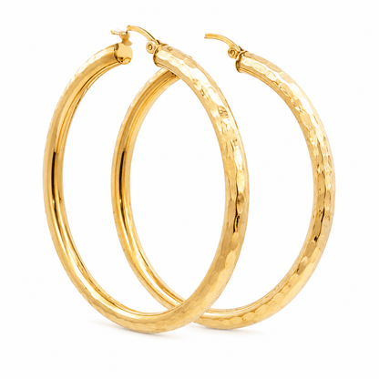 Large Tube Hoop Earrings