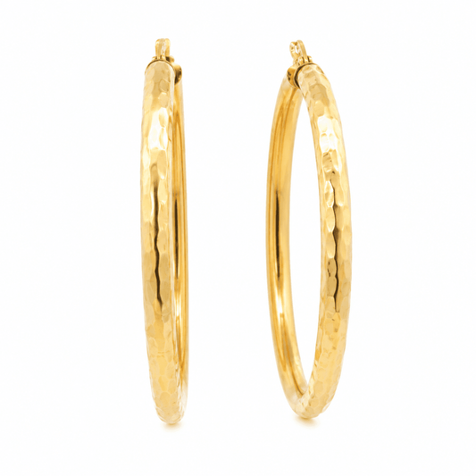 Large Tube Hoop Earrings
