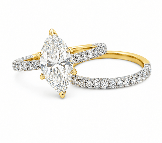 Marquise Lab-Grown Diamond Bridal Set