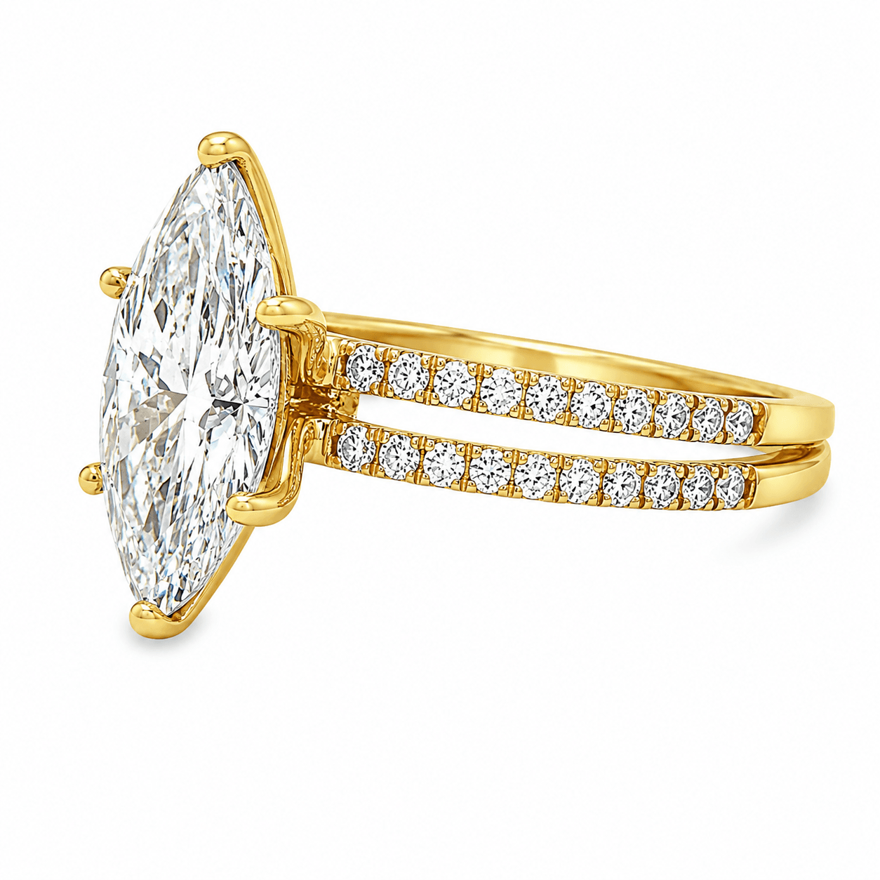 2-1/4 CT. T.W. Marquise Lab-Grown Diamond Engagement Ring