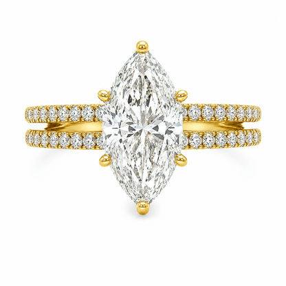 2-1/4 CT. T.W. Marquise Lab-Grown Diamond Engagement Ring
