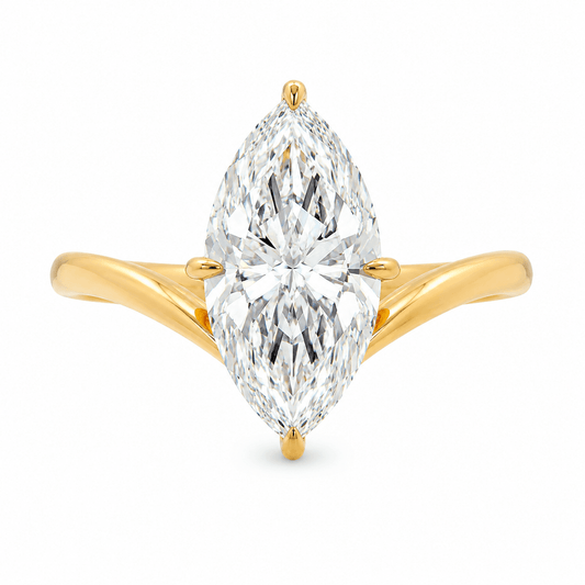Marquise Lab-Grown Diamond Engagement Ring