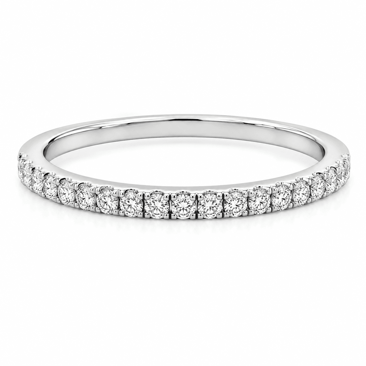 0.15 CT TW. Micro-Pavé Diamond Wedding Band