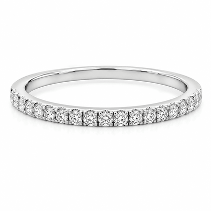 0.15 CT TW. Micro-Pavé Diamond Wedding Band