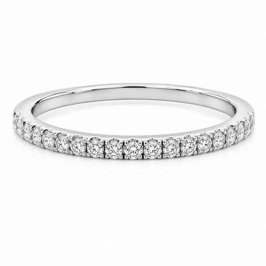 Micro-Pavé Diamond Wedding Band