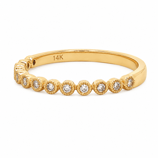 Milgrain Diamond Fashion Ring