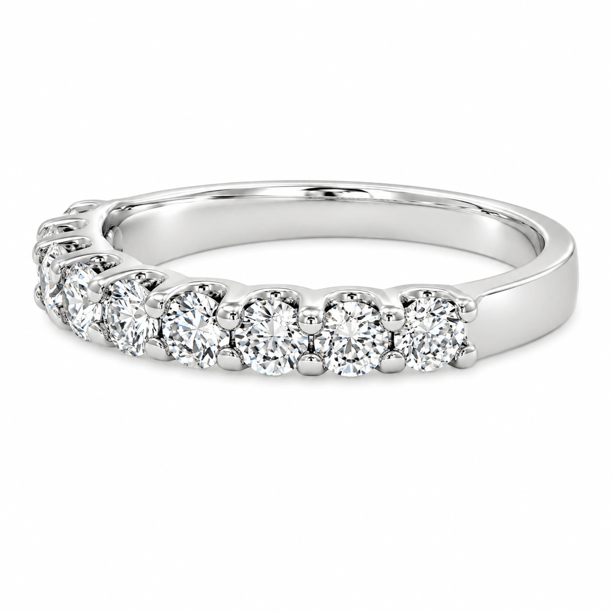 3/4 CT TW. Nine-Stone Diamond Wedding Band