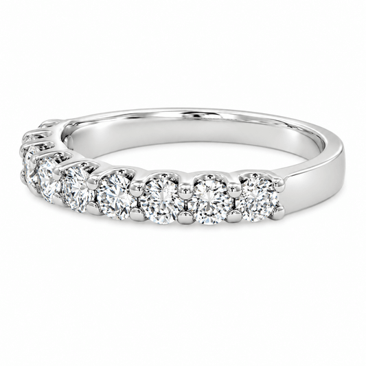 Nine-Stone Diamond Wedding Band