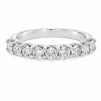 3/4 CT TW. Nine-Stone Diamond Wedding Band
