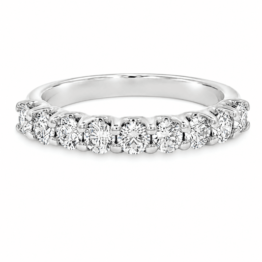 Nine-Stone Diamond Wedding Band