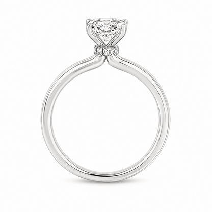 1-1/2 CT TW. Oval Lab-Grown Diamond Semi-Mount Engagement Ring