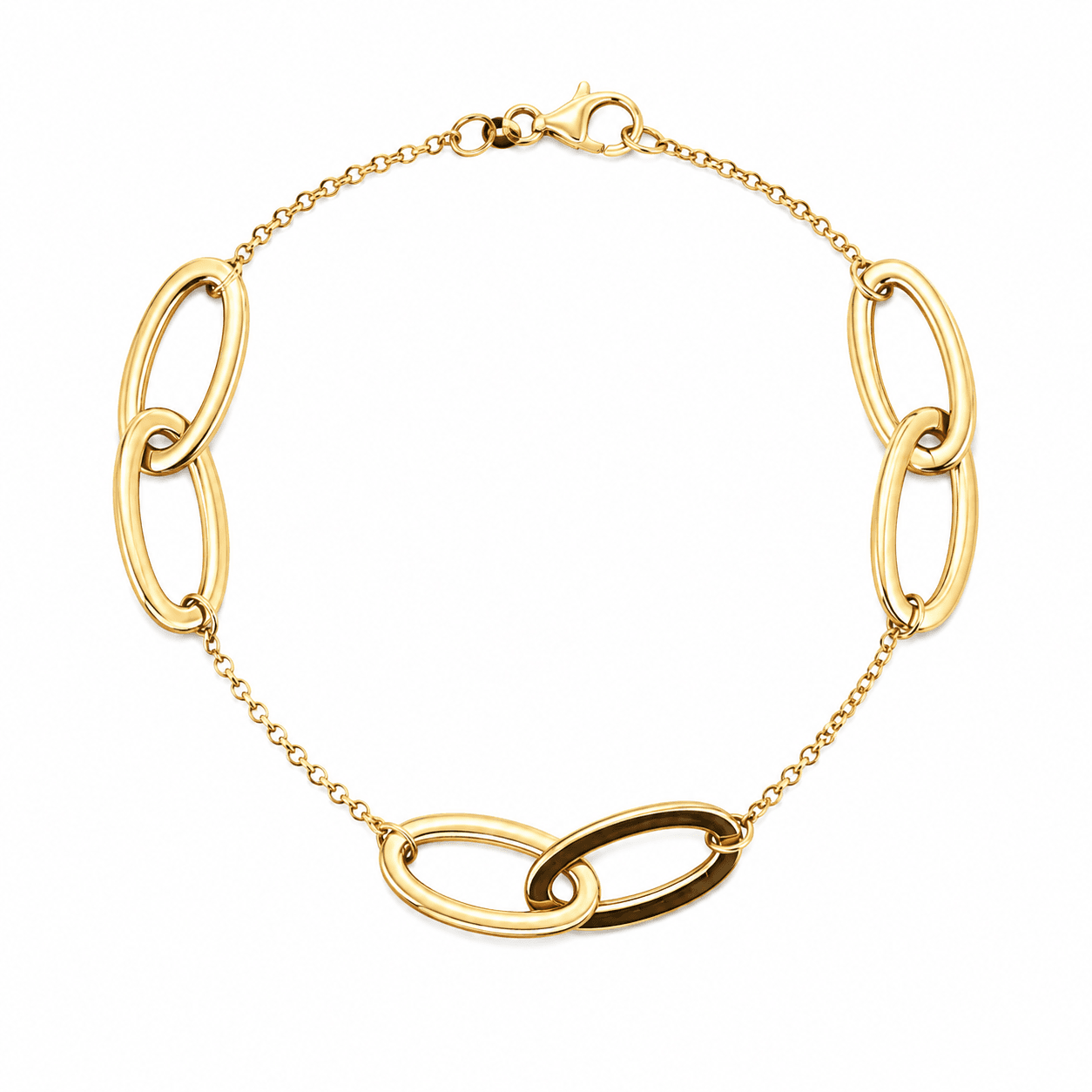 Oval Link Fancy Bracelet