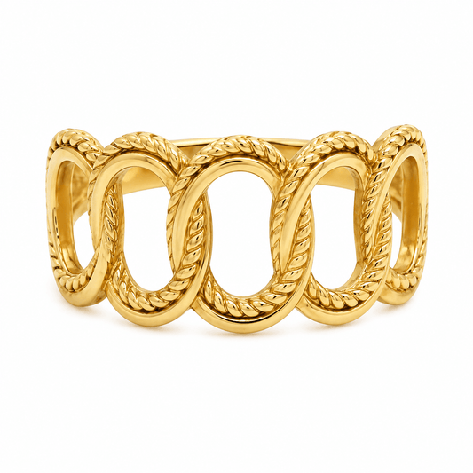 Oval Link Fashion Ring