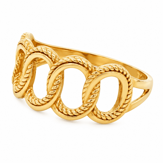 Oval Link Fashion Ring