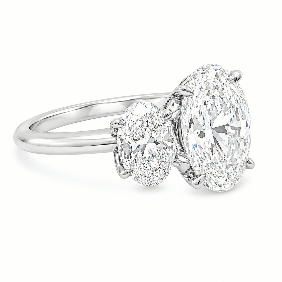 5 CTW Oval Three-Stone Lab-Grown Diamond Engagement Ring