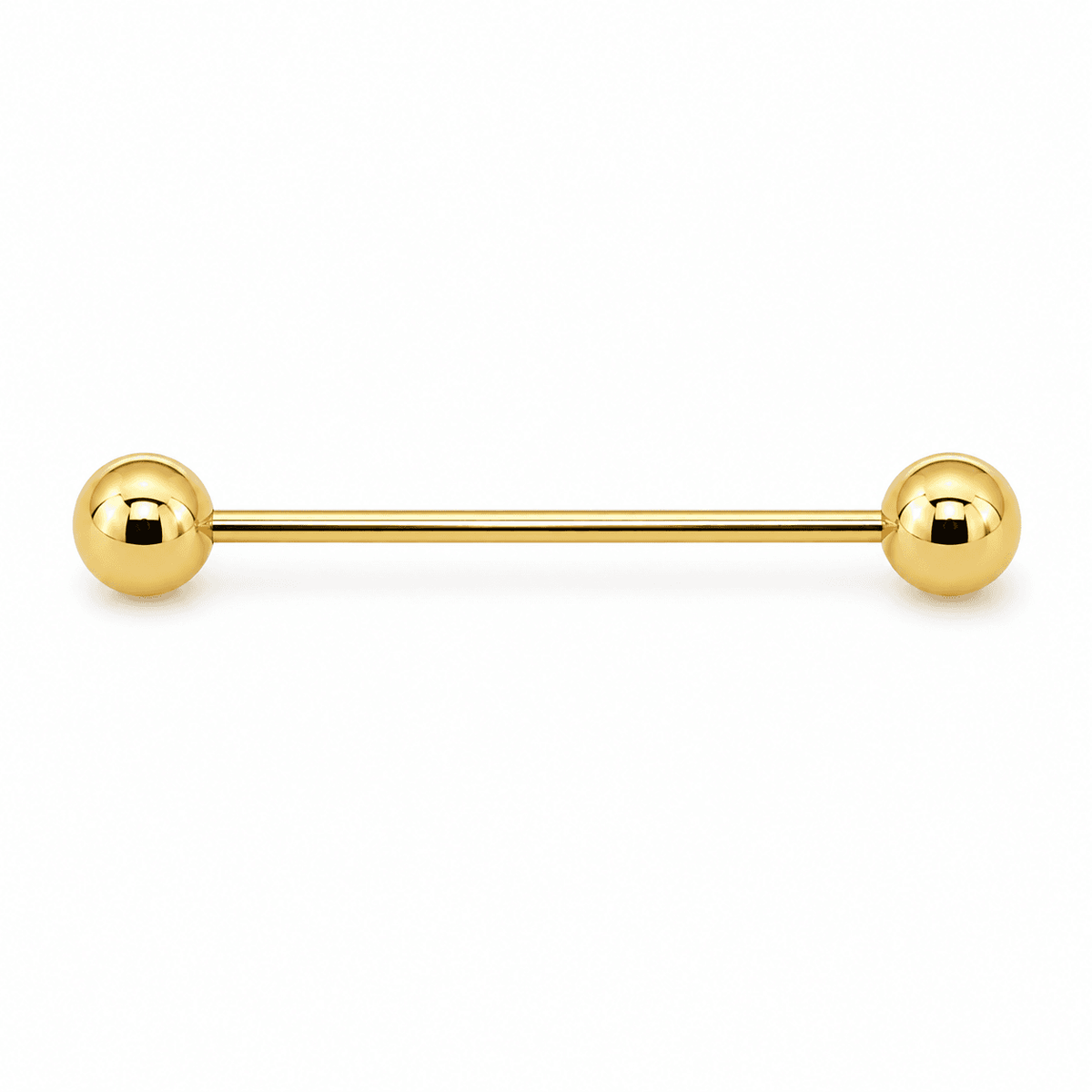 Plain Double-Ball Tongue Barbell