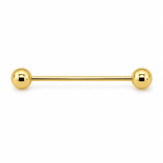 Plain Double-Ball Tongue Barbell