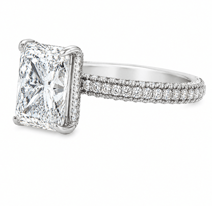 Radiant Lab-Grown Diamond Engagement Ring