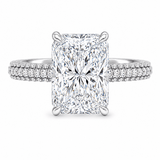 Radiant Lab-Grown Diamond Engagement Ring