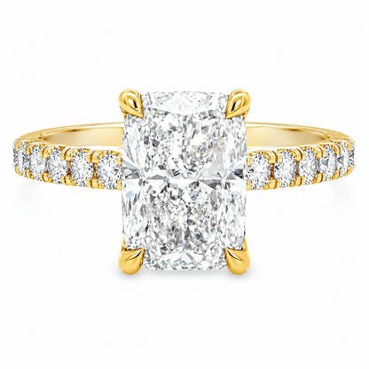 3-2/5 CT. T.W. Radiant Lab-Grown Diamond Engagement Ring