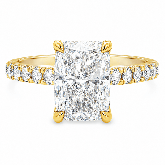 3.45 CTW Radiant Lab-Grown Diamond Engagement Ring