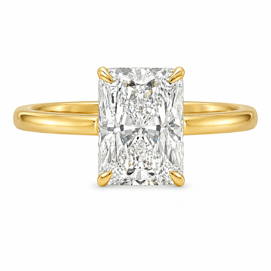 Radiant Lab-Grown Diamond Engagement Ring