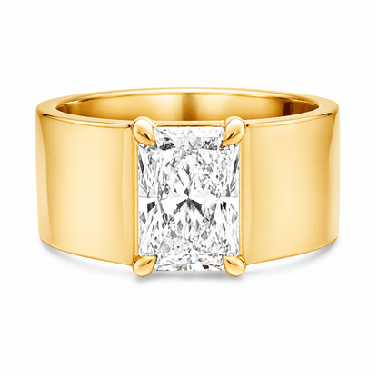 2-1/2 CT TW. Radiant Solitaire Engagement Ring