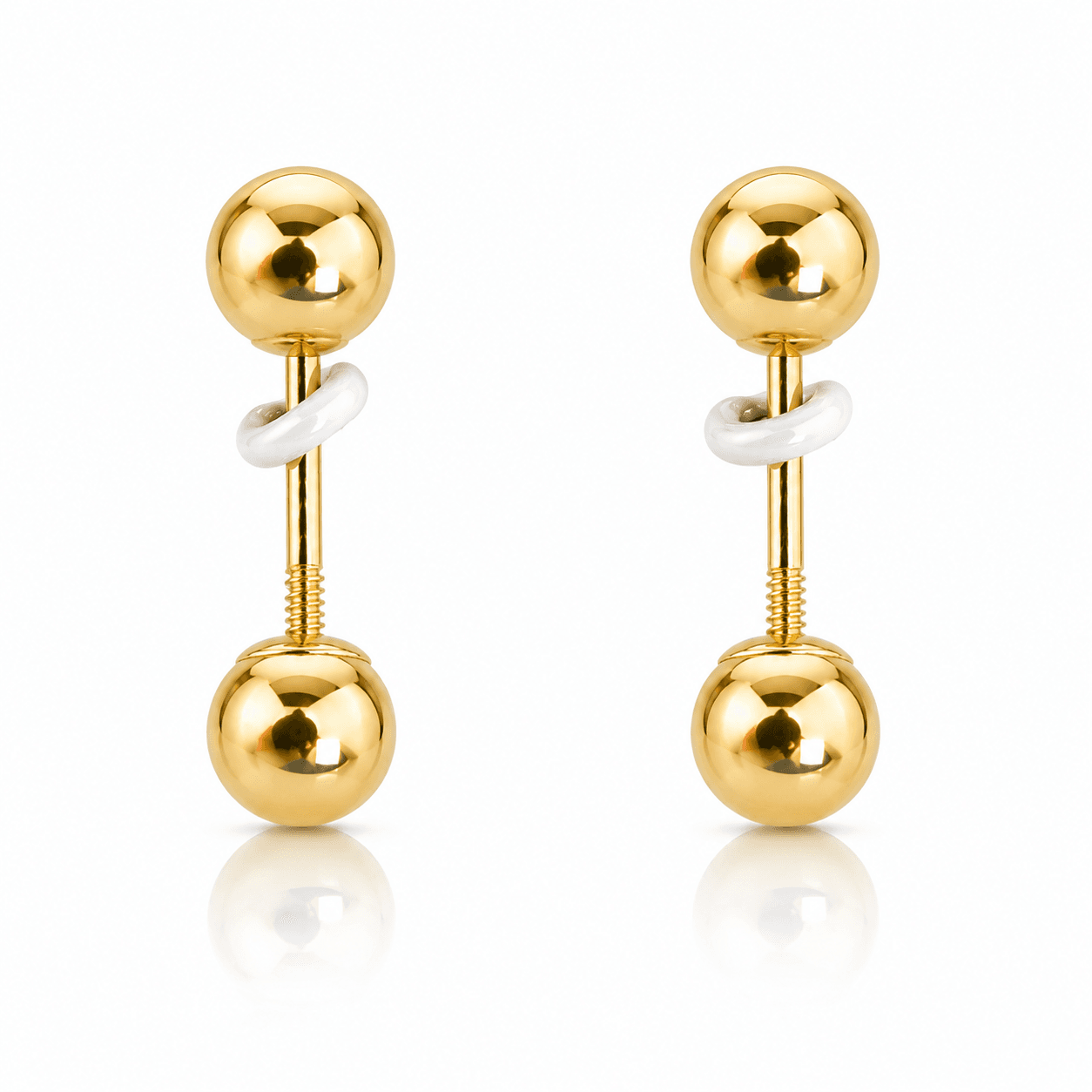 Reversible Ball Drop Earrings