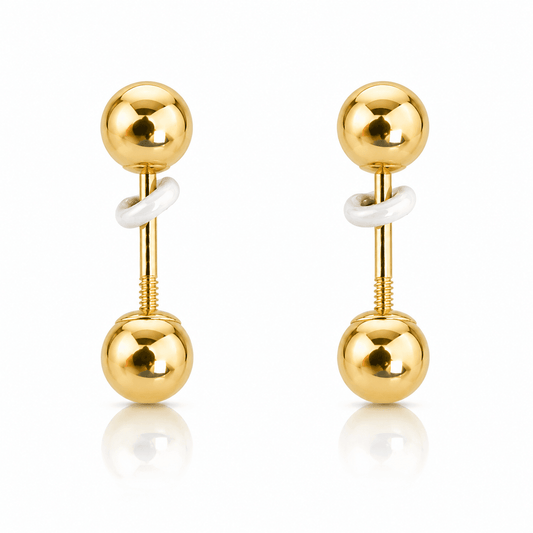 Reversible Ball Drop Earrings