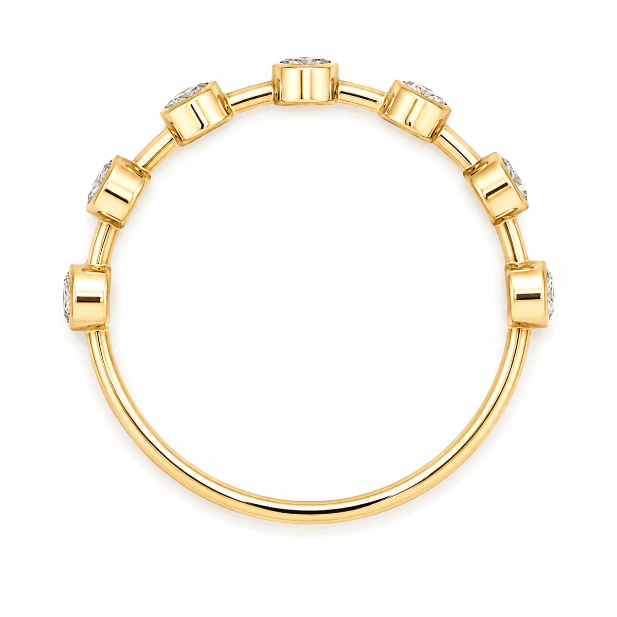 0.33 CTW Lab-Grown Diamond Bubble Bezel Band