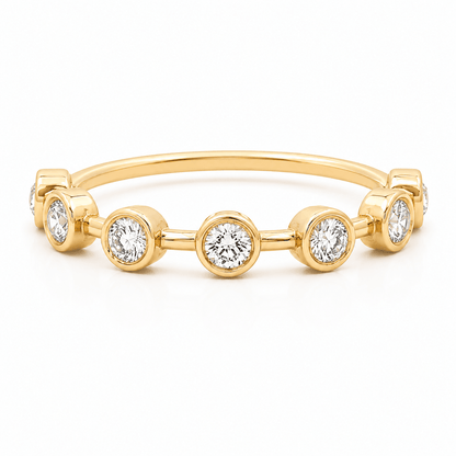 0.33 CTW Lab-Grown Diamond Bubble Bezel Band