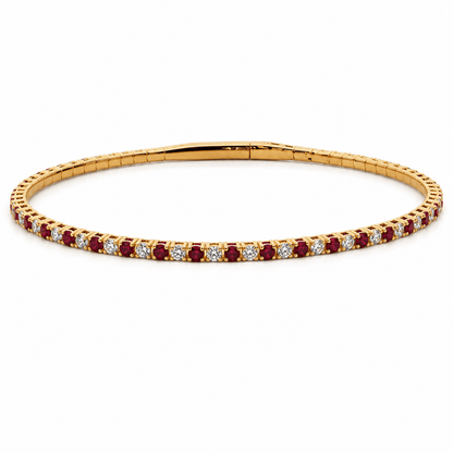Ruby and Diamond Bangle