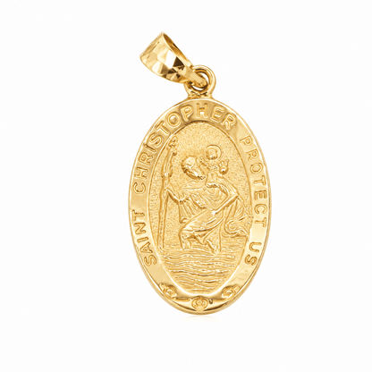 Saint Christopher Oval Charm