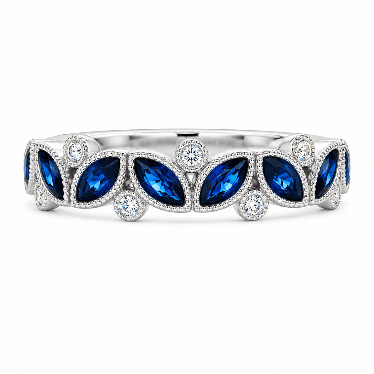 Sapphire and Diamond Fashion Ring