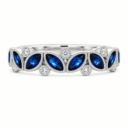 Sapphire and Diamond Fashion Ring
