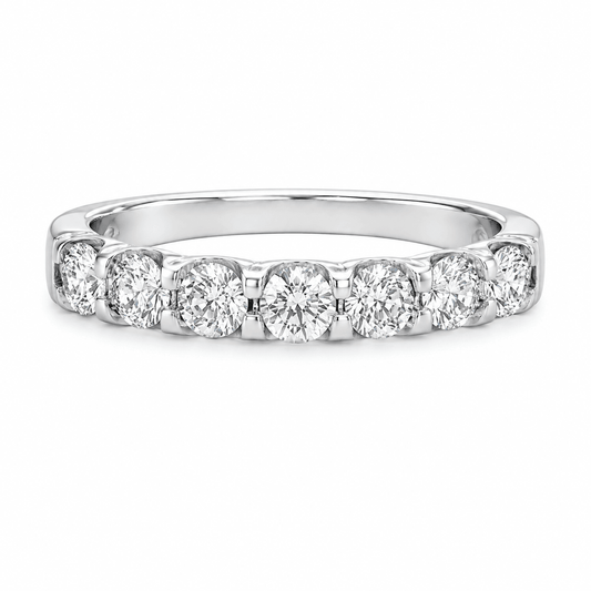 Seven-Stone Diamond Wedding Band