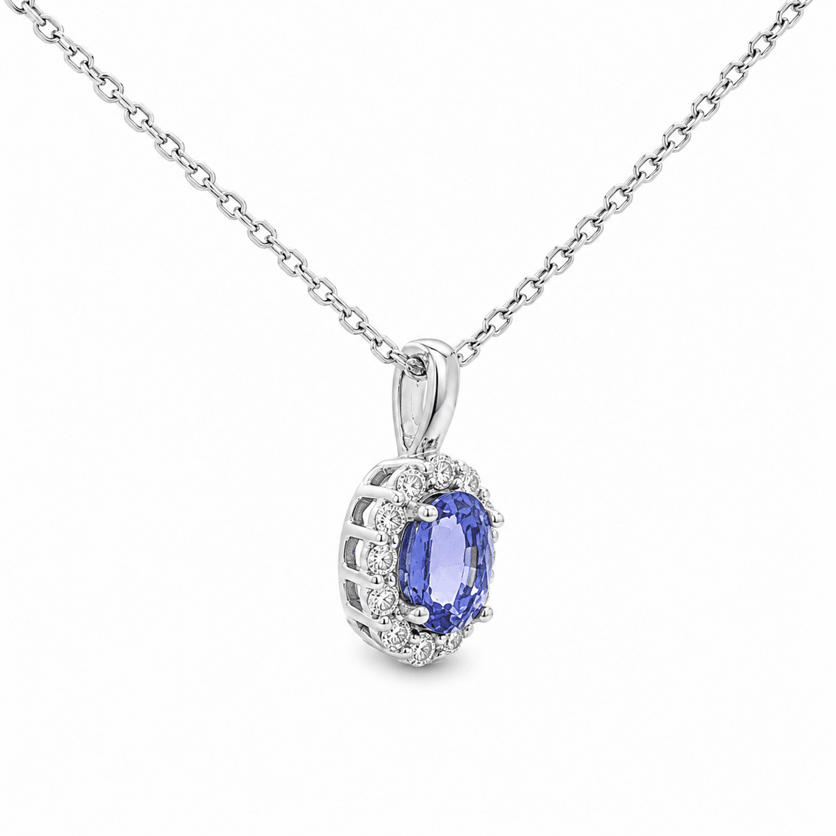 0.21 TDW TANZANITE BALLERINA PENDANT