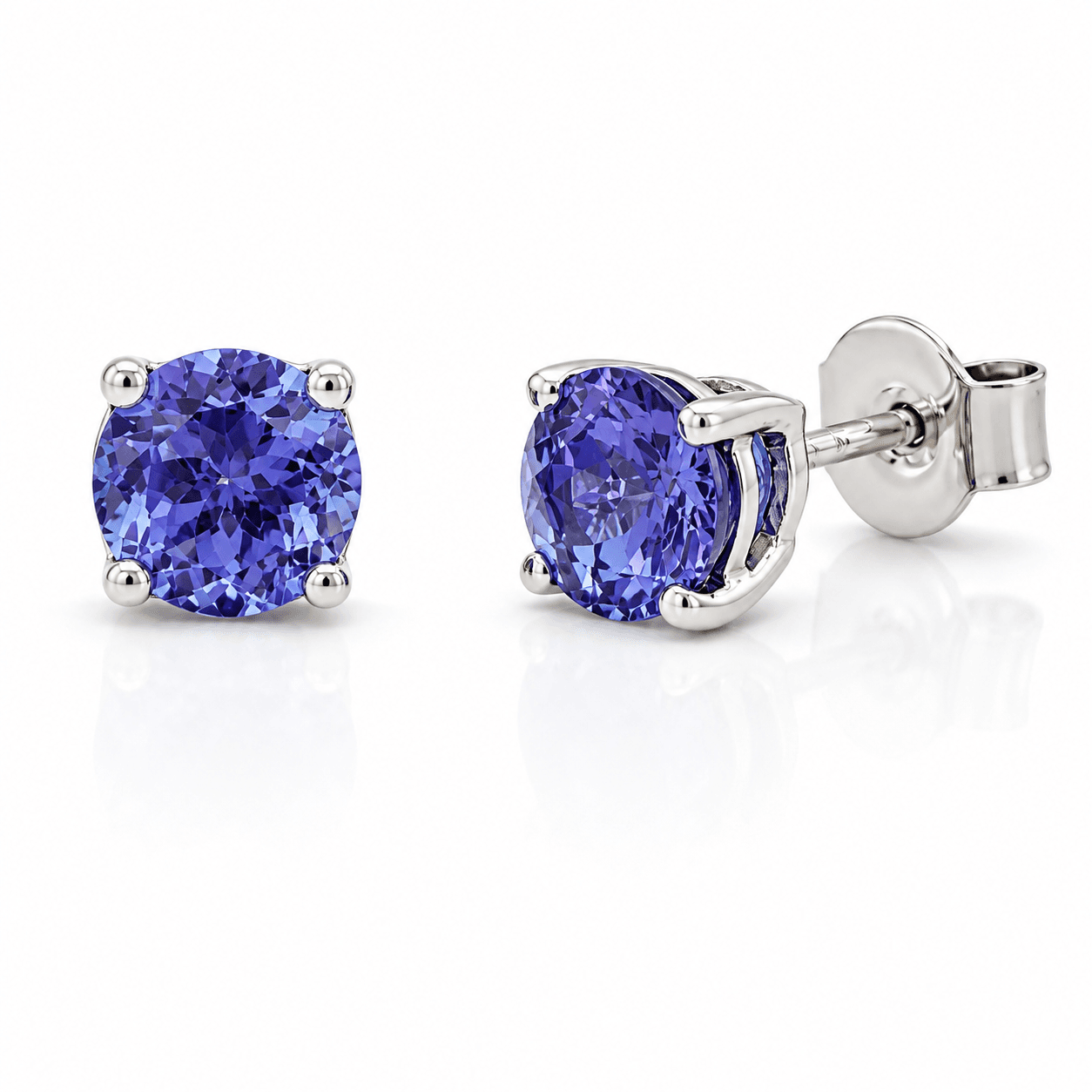Tanzanite Stud Earrings
