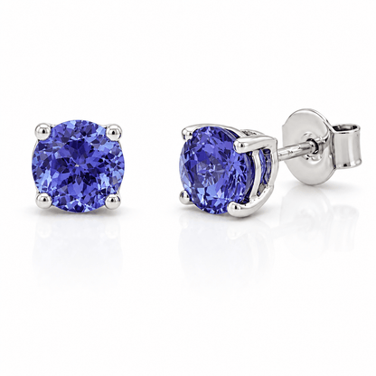 Tanzanite Stud Earrings