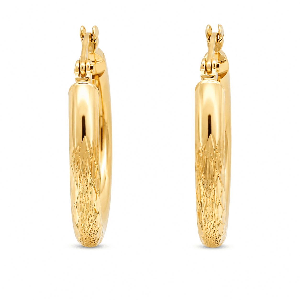 Textured Hoop Earrings
