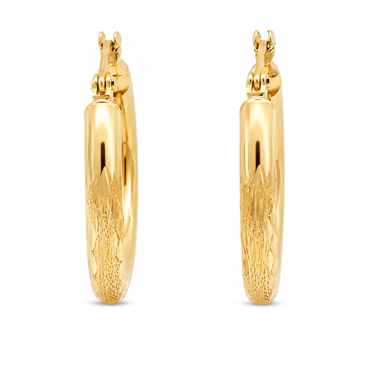 Textured Hoop Earrings