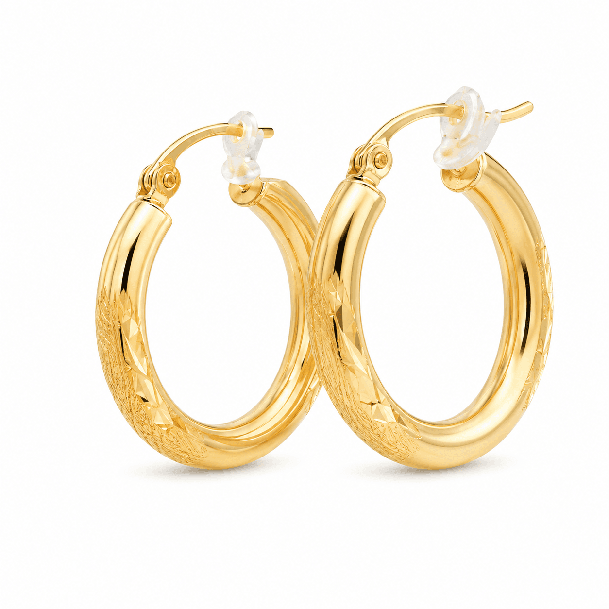 Textured Hoop Earrings