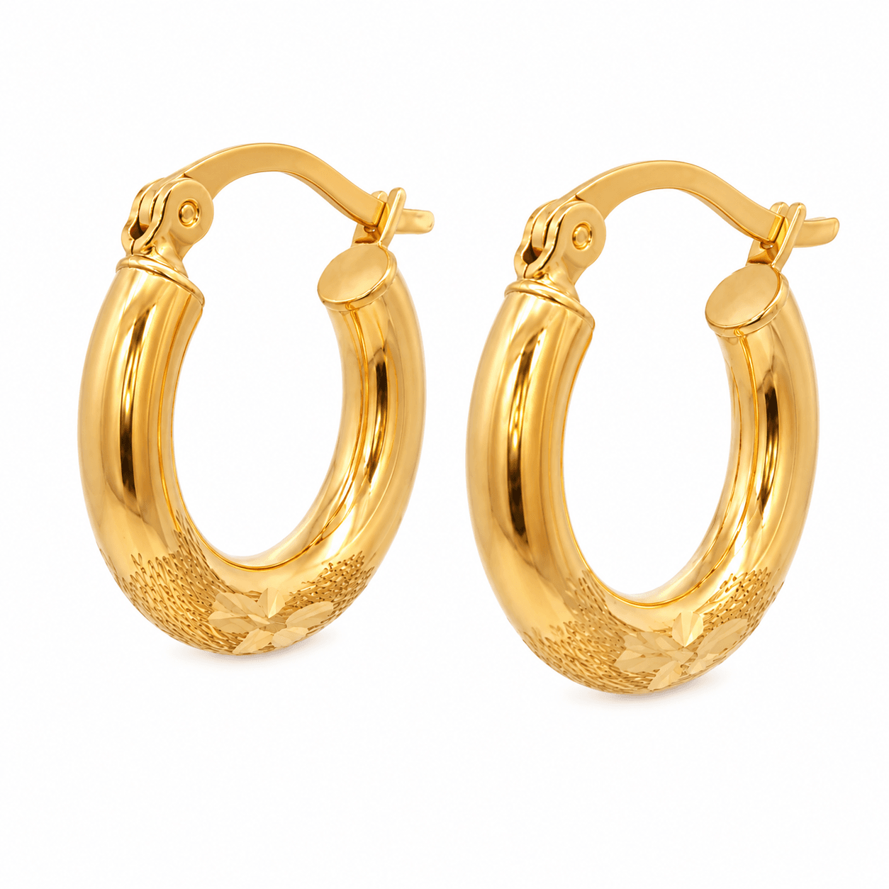 Textured Hoop Earrings